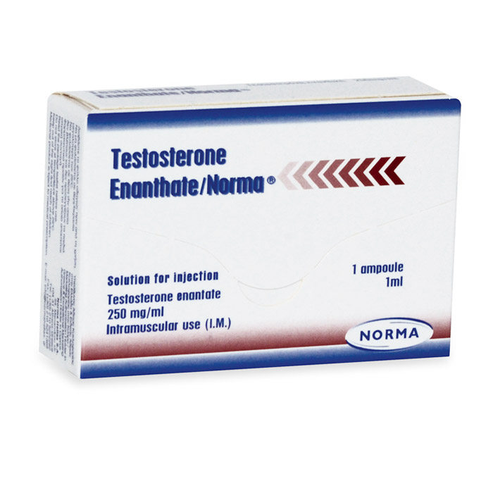 Norma Testosteron Enanthate 10x1 ml van 250 mg/ml
